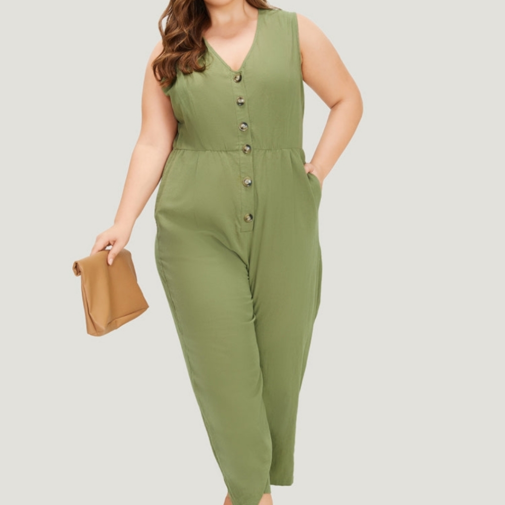 Nwot Bloomchic Plain Pocket Button Through Tank J… - image 6